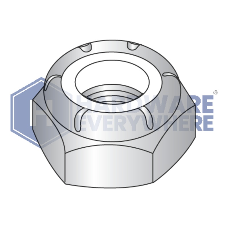 1/4-20 JAM NYLON INSERT LOCK NUTS / 18-8 Stainless / Plain