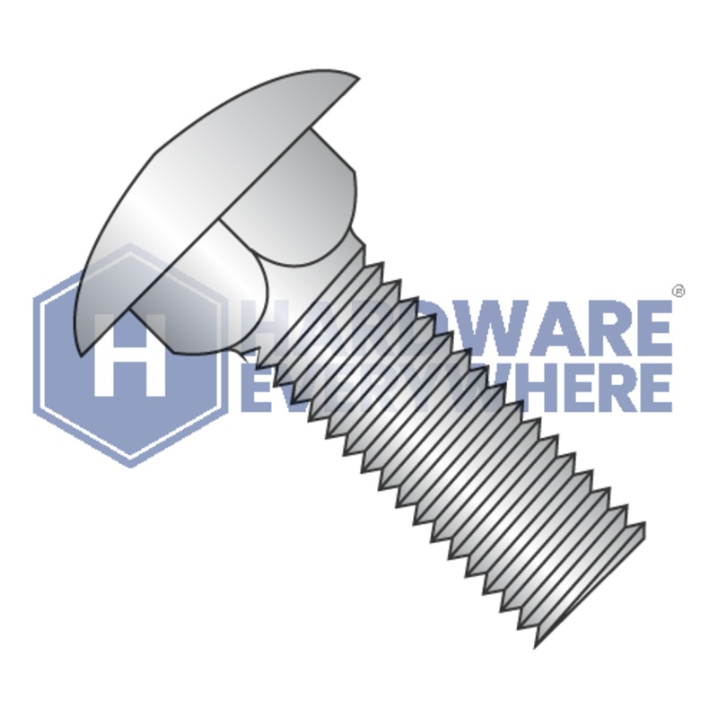 3/8-16 x 1 CARRIAGE BOLTS / 18-8 Stainless Steel / Plain FUL163378760422