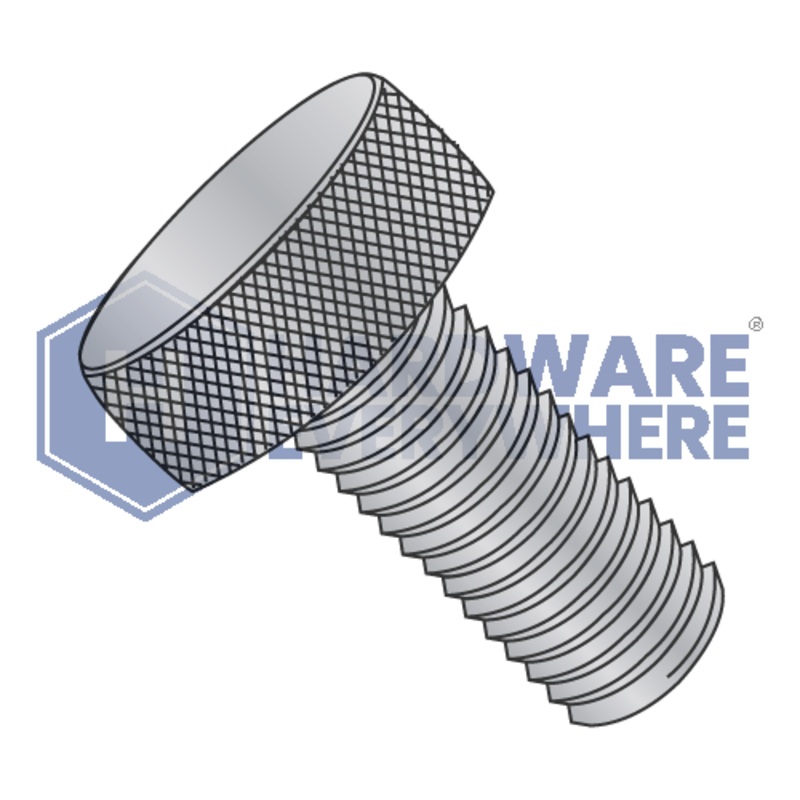 4-40 x 3/8 KNURLED THUMB SCREWS / Aluminum / Plain FUL163378749071