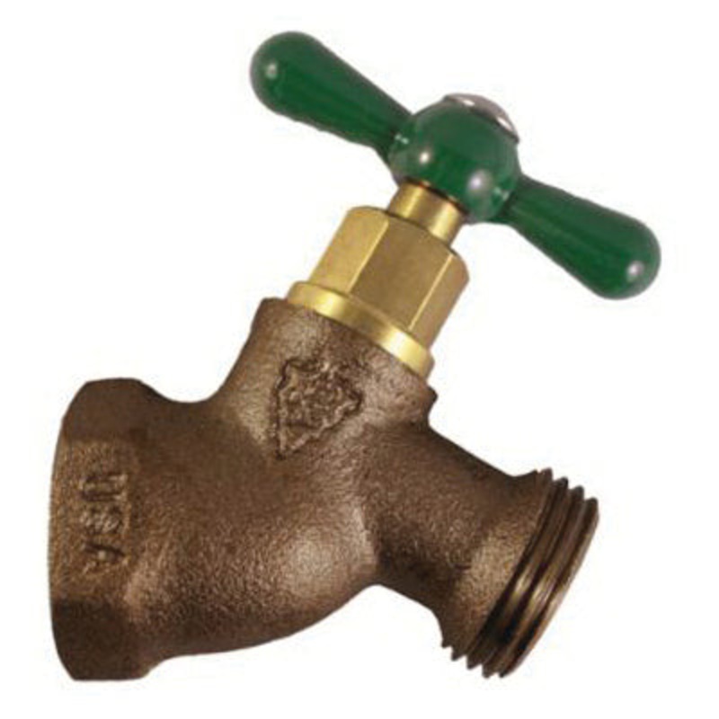 Arrowhead Brass 353LF Hose Bibb, 3/4 in, FIP x MHT, Brass