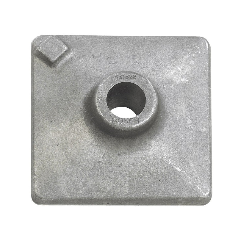 BOSCH HS1828 Tamper Plate, 5 in W Blade, 5 in OAL, 3/4 in Shank, Round He, SDS-Max, Spline Shank, Steel
