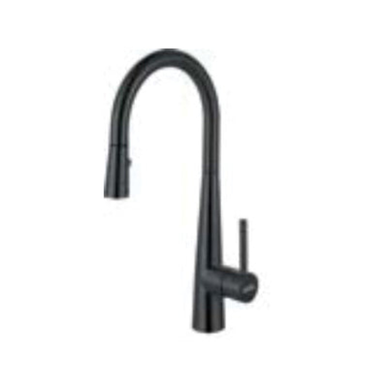 FRANKE Steel FFP3425BSS Prep Faucet, Pull-Down, Black Stainless