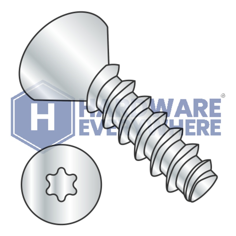 M3.5 X 20 Thread Forming Screws / Torx / Flat Head  / Steel / Zinc / Plastite (Blunt Tip) Alternate 48-2