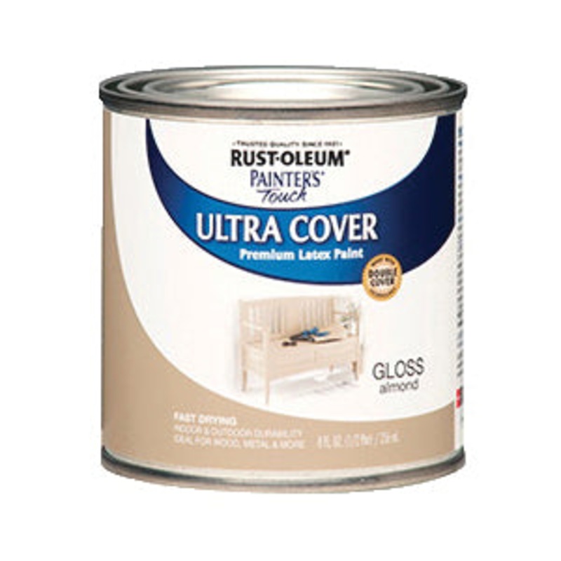 PAINTER'S Touch ULTRA COVER 1990730 Multi-Purpose Brush-On Paint, Water Base, Flat White, 0.5 pt