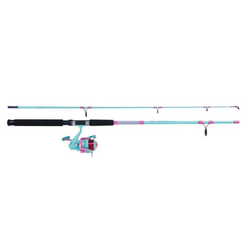 Sea Striker 1512-0263 2-Piece Pier and Surf Combo, 50 Reel, 7 in L Rod, Comfort Grip Handle, Graphite