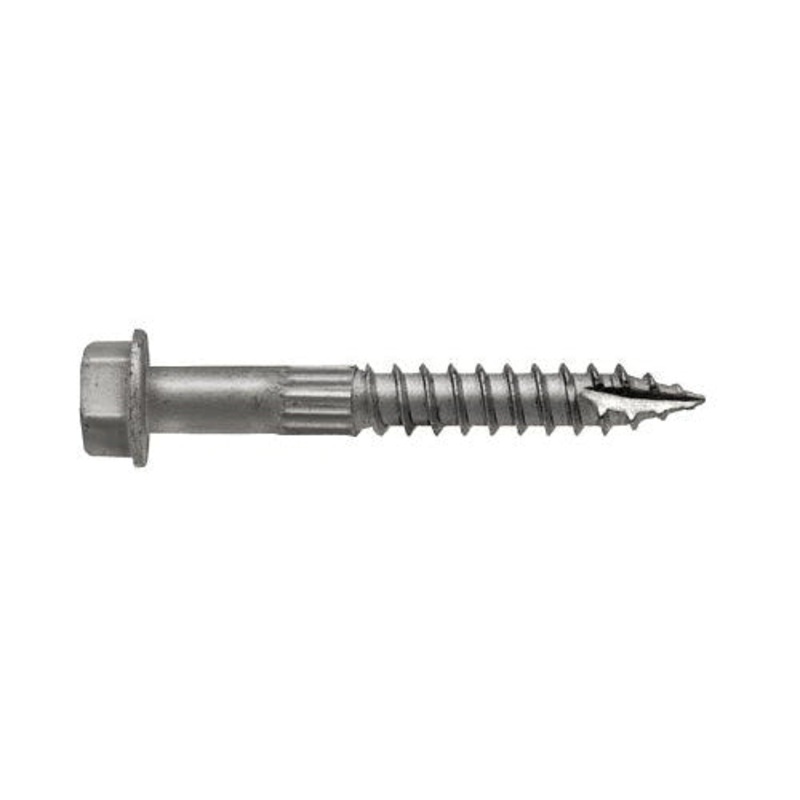 Simpson Strong-Tie Strong-Drive SDS25200-R25 Heavy-Duty Connector Screw, 1/4 in Thread, Serrated Thread, Hex Drive