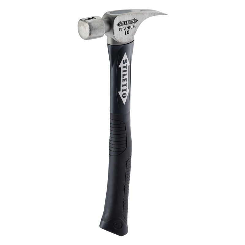 STILETTO FH10C-F Framing Hammer, 10 oz Head, Titanium Head, Fiberglass Handle, 14-1/2 in OAL