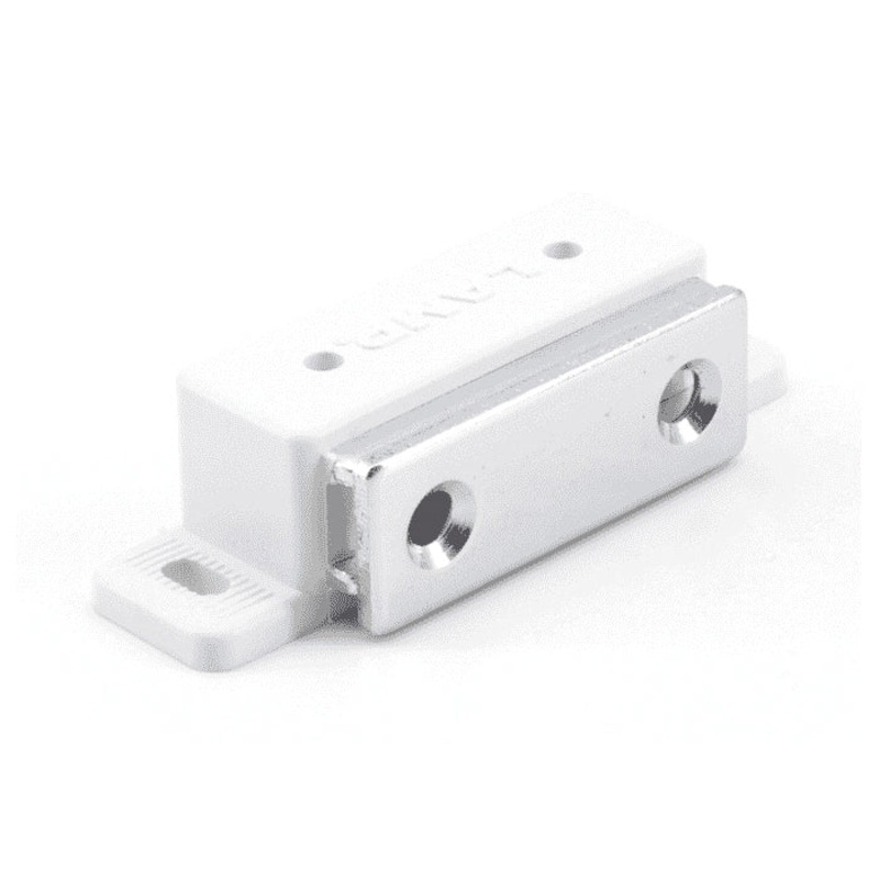 Sugatsune MC-KL-S Catch, 11/16 in H Catch, 2-3/8 in W Catch, 3/4 in D Catch, PBT, White