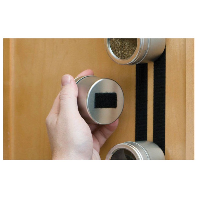 VELCRO Sticky Back 90076 Hook and Loop Fastener Strip, 3/4 in W, 3-1/2 in L, White, Nylon Adhesive, Rubber Backing