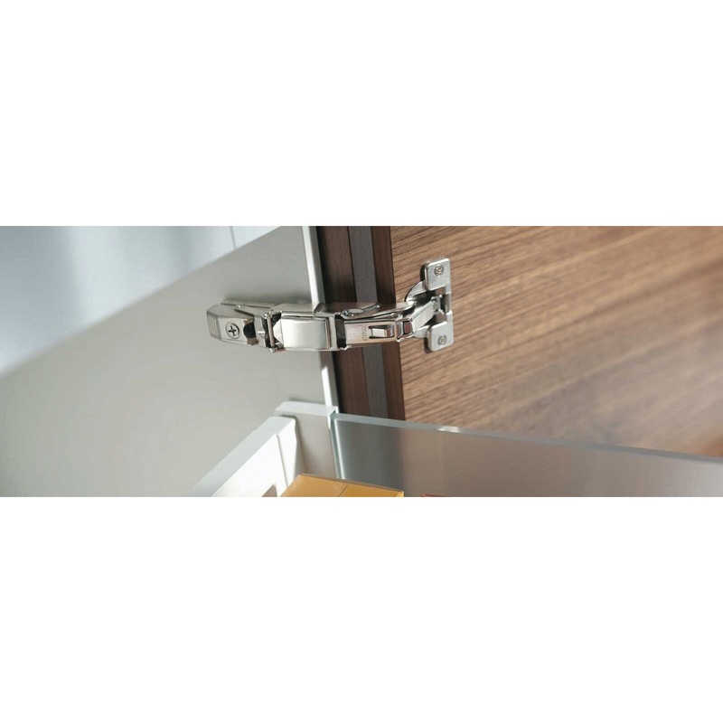 blum B79T850 Boss Hinge, Clip Top Hinge, Nickel-Plated Hinge Finish