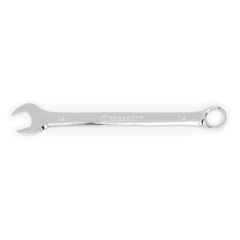 CRESCENT CCW25-05 Combination Wrench, 14 mm Wrench Opening, 12-Point, 7.52 in OAL, Alloy Steel Wrench