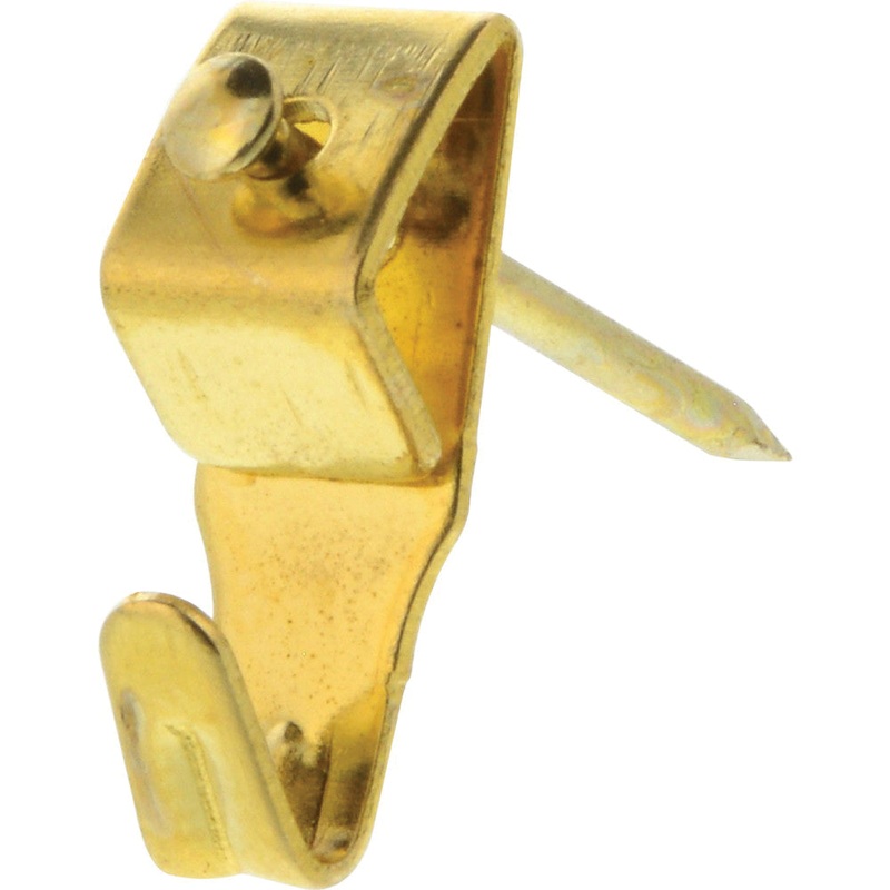 HILLMAN 122190 Professional Picture Hanger, Steel, Brass, Nail-In Mounting, 10 lb Weight