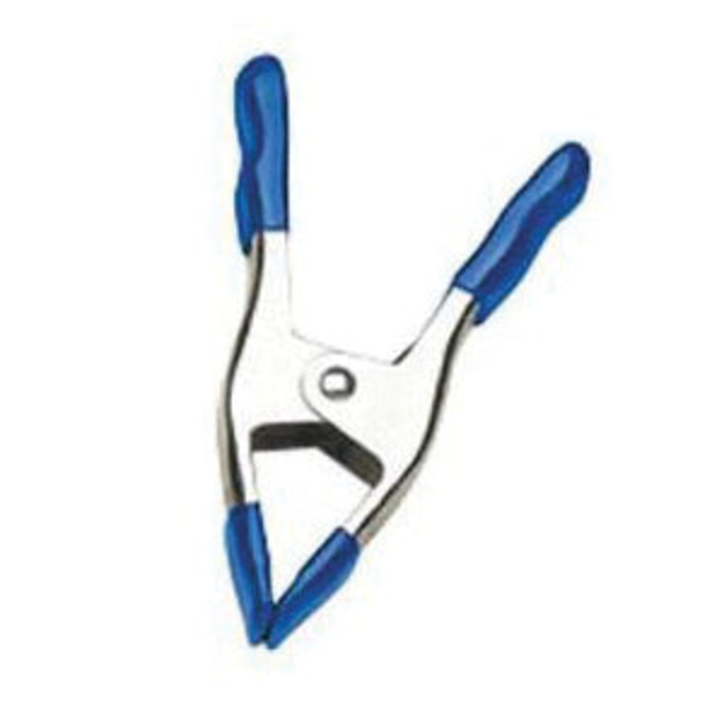 IRWIN QUICK-GRIP 222702 Spring Clamp With Soft-Grip Pad, 2 in Jaw Opening, 4 in L, Metal Frame