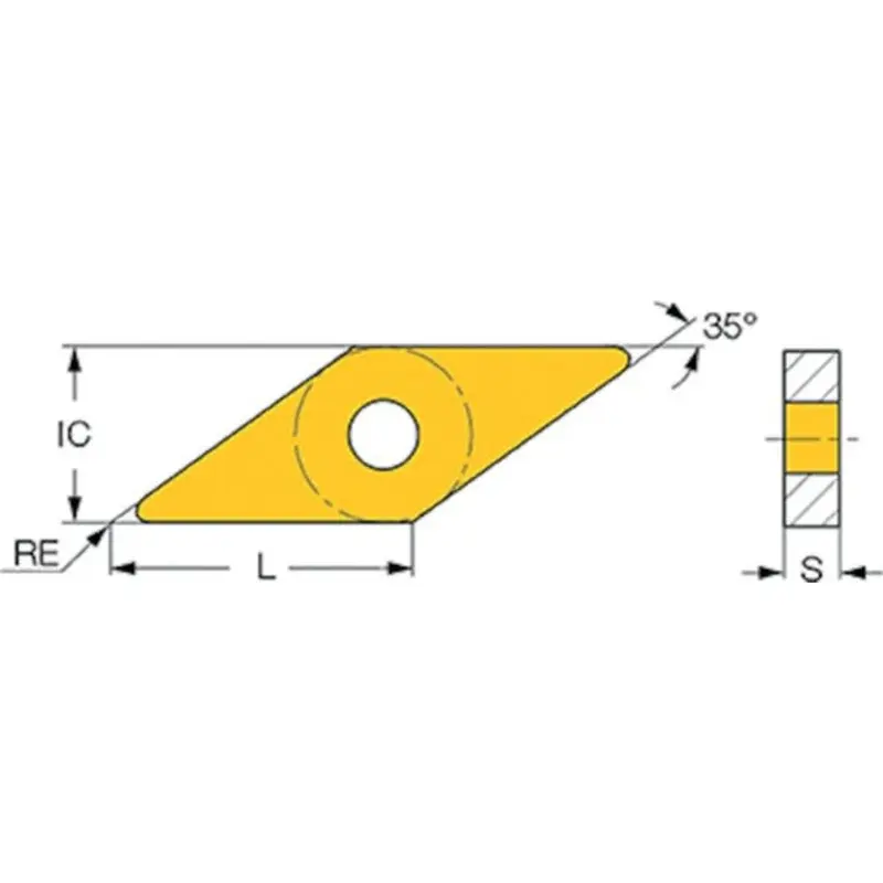 Iscar VNMG12T302-NF IC9150 ISO Turning Insert