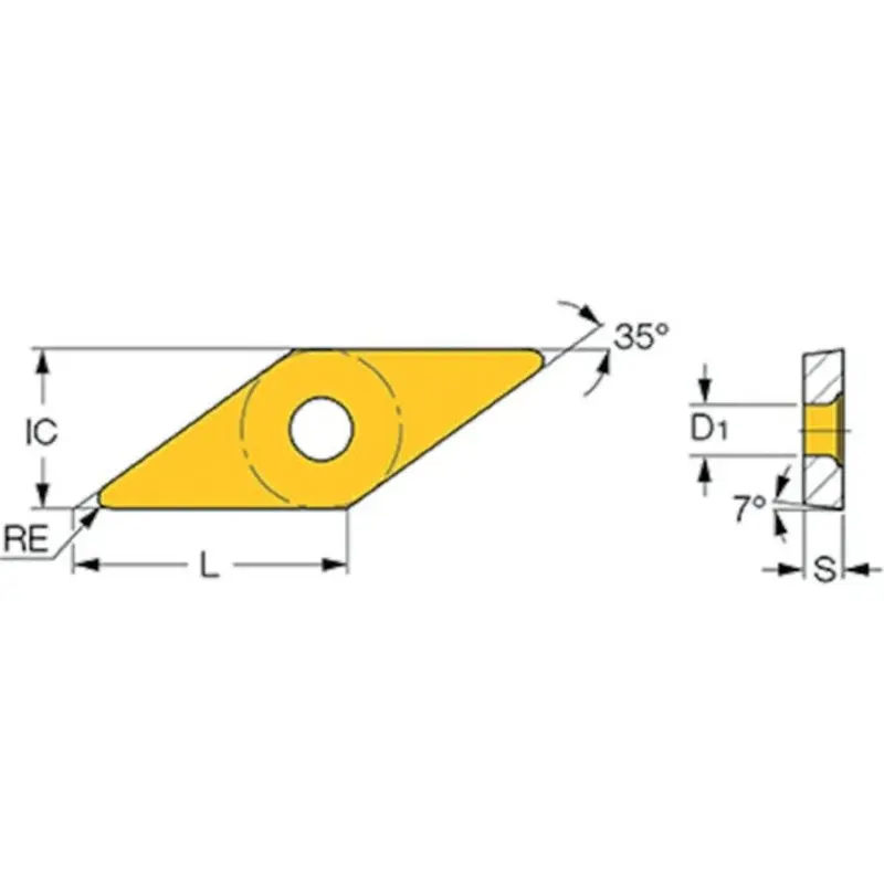 Iscar VCMT110302-SM IC908 ISO Turning Insert