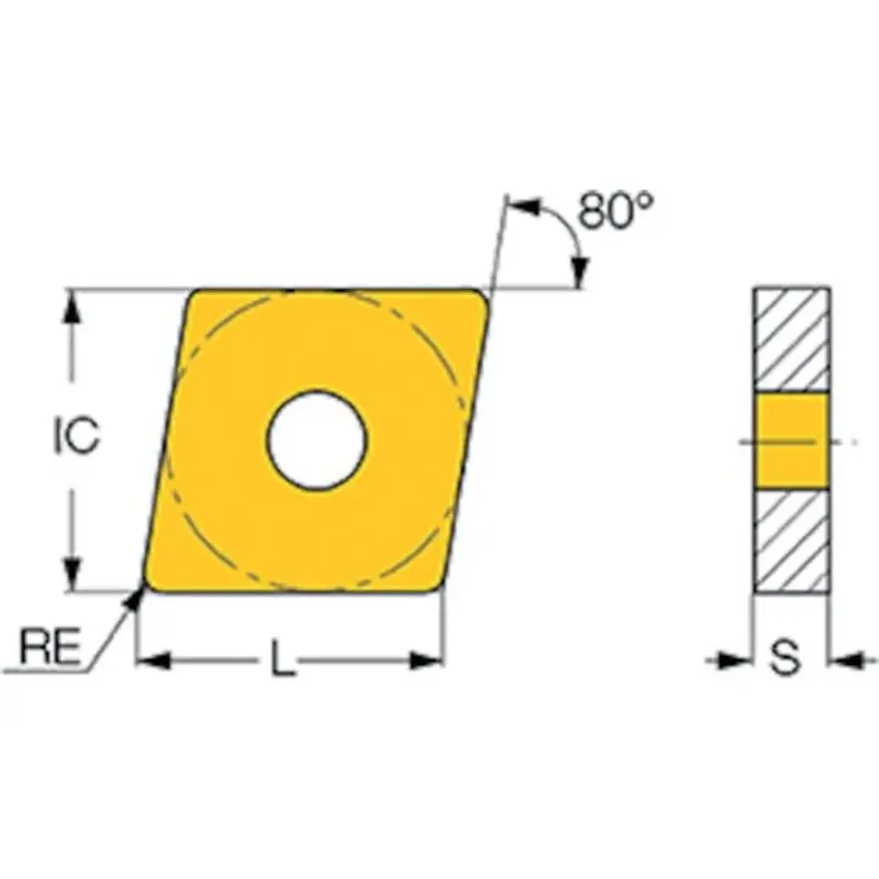 Iscar CNMG090408-M3M IC6025 ISO Turning Insert