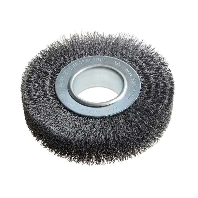 Lessmann Wheel Brush D125mm x W29-31 x 40 Bore Steel Wire 0.30 + Adaptors Set 2