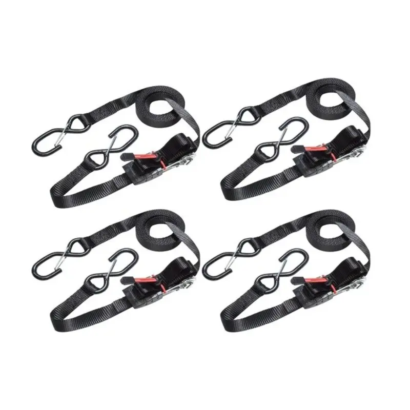 Master Lock Ratchet Tie-Down S-Hooks 4.25m 4 Piece