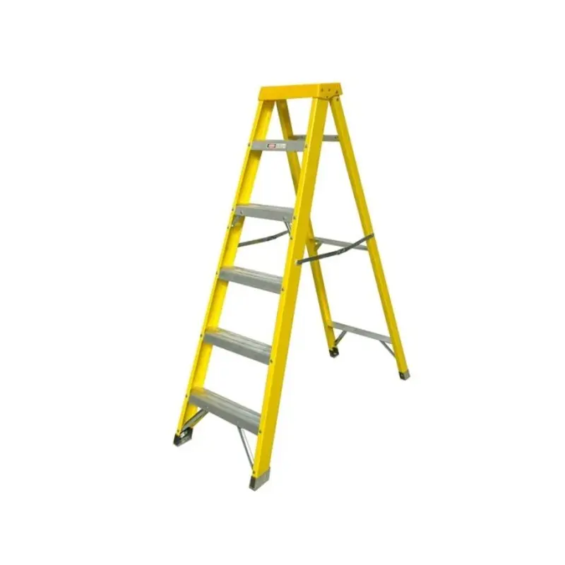 Zarges Fibreglass Swingback Steps Open, 1.60m Closed 1.78m 6 Rungs