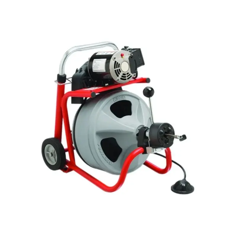 RIDGID K-400 AUTOFEED Drum Machine with C-32IW (Integral Wound) Solid Core Cable 28098