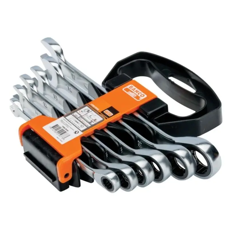 Bahco 1RM Ratcheting Combination Wrench Set, 6 Piece