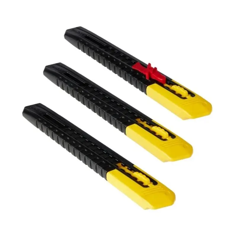 STANLEY 9 mm Slide Lock Snap Knife x3 2-10-150