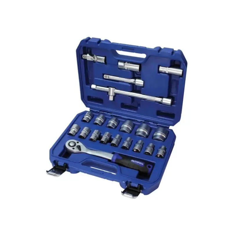 Faithfull 1/2in Drive Socket Set, 22 Piece