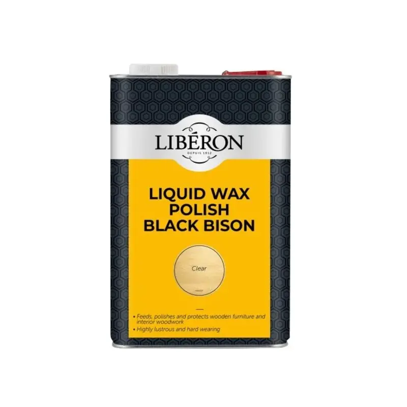 Liberon Liquid Wax Polish Black Bison Clear 5 litre