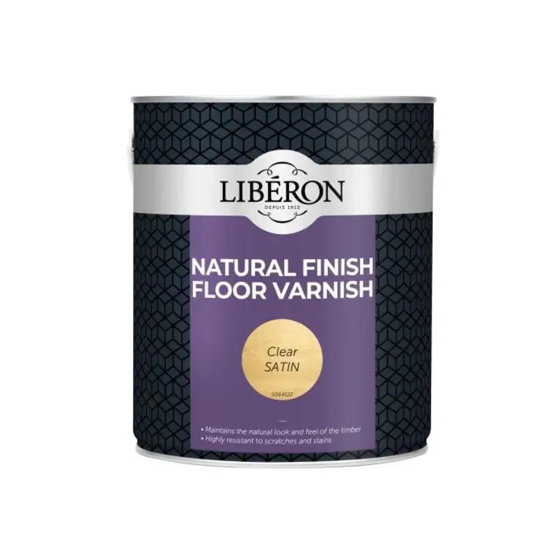 Liberon Natural Finish Floor Varnish Clear Satin 2.5 litre