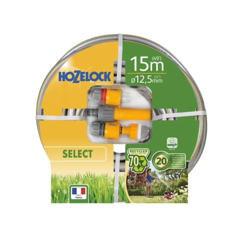 Hozelock 7215P Starter Hose Starter Set 15m 12.5mm (1/2in) Diameter
