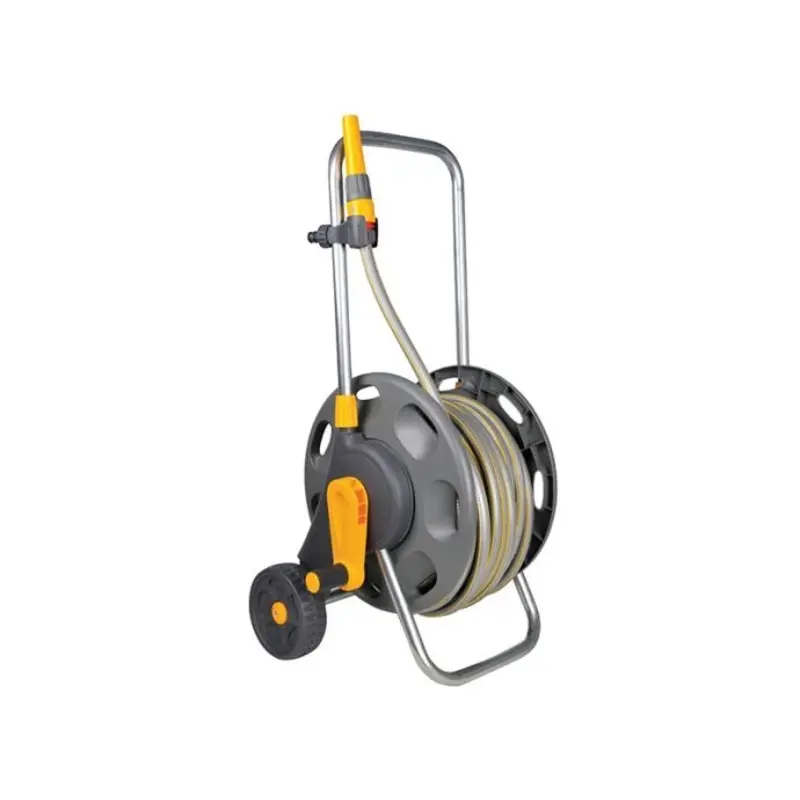 Hozelock 2435 60m Assembled Hose Cart & 50m of 12.5mm Hose