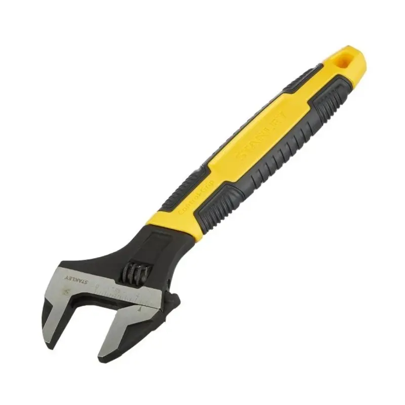 STANLEY 10 in. (250mm) Bi-Material Adjustable Wrench 0-90-949
