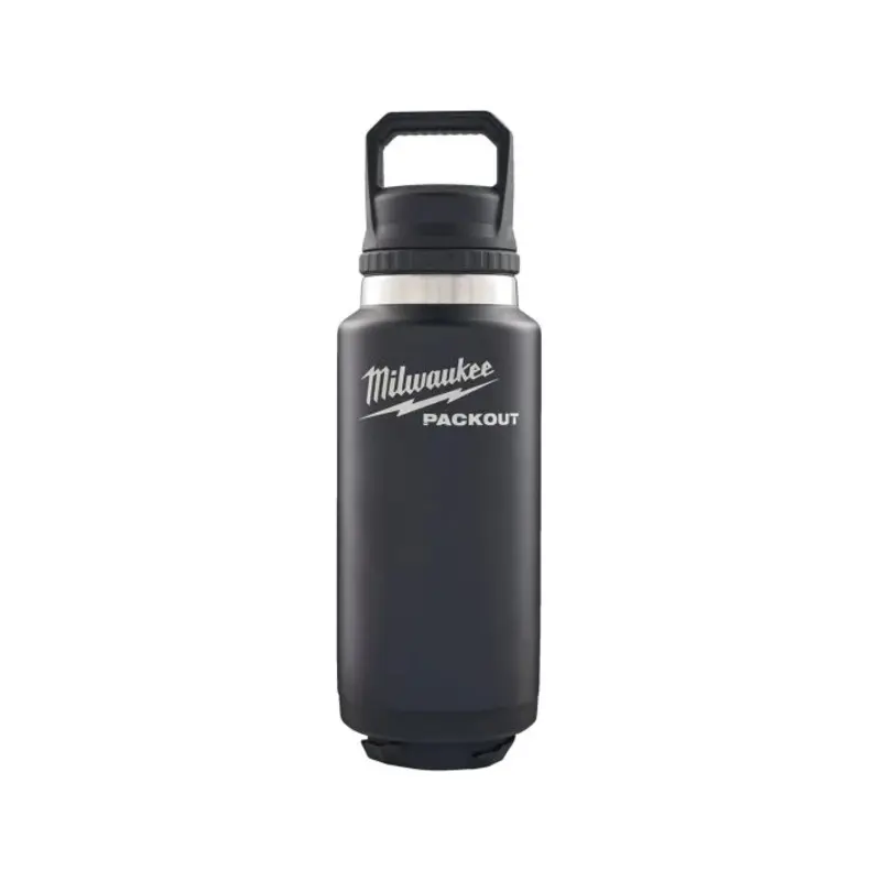 Milwaukee 4932493468 1065ml Packout Chug Lid Bottle Black