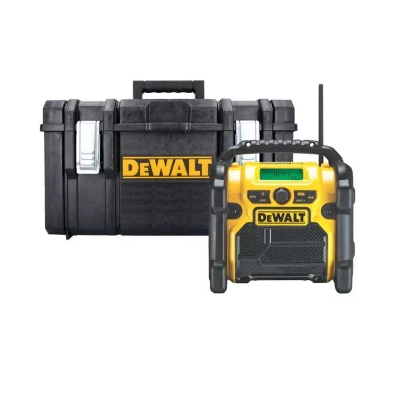 DeWalt DCR020 18V XR Cordless Compact Digital DAB Radio With DS300 1-70-322 Case