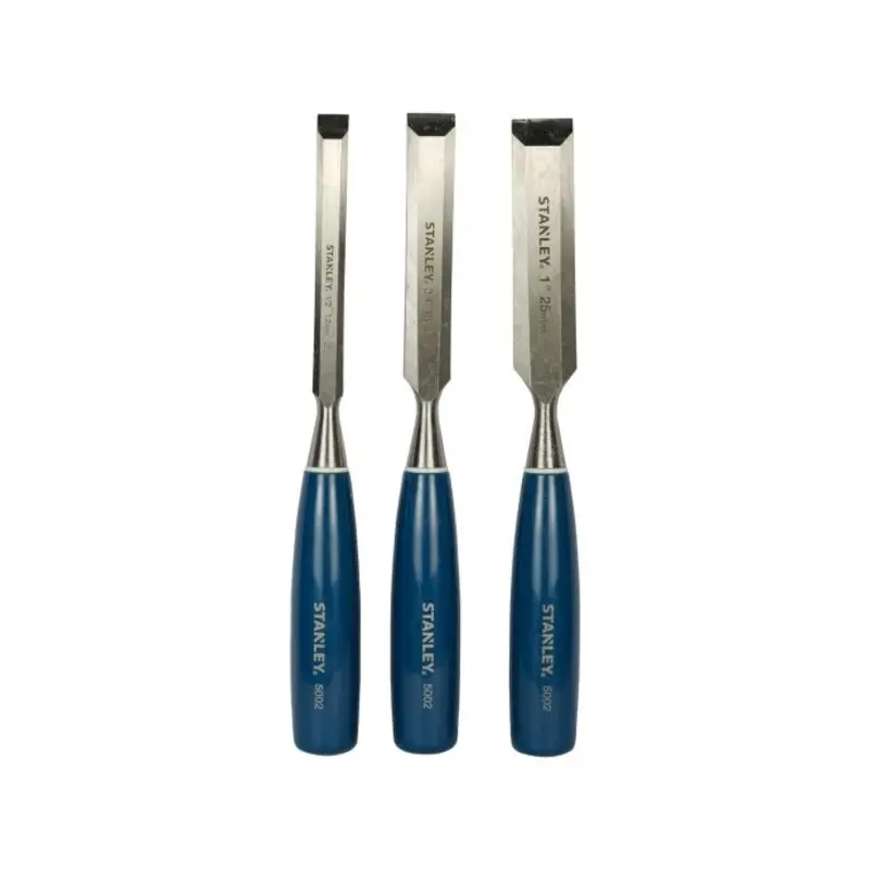 Stanley 0-16-128 5002 Bevel Edge Chisel Set of 3
