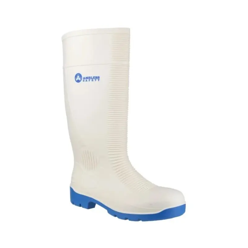 Amblers FS98 Steel Toe Food Safety Wellington  - Colour: White