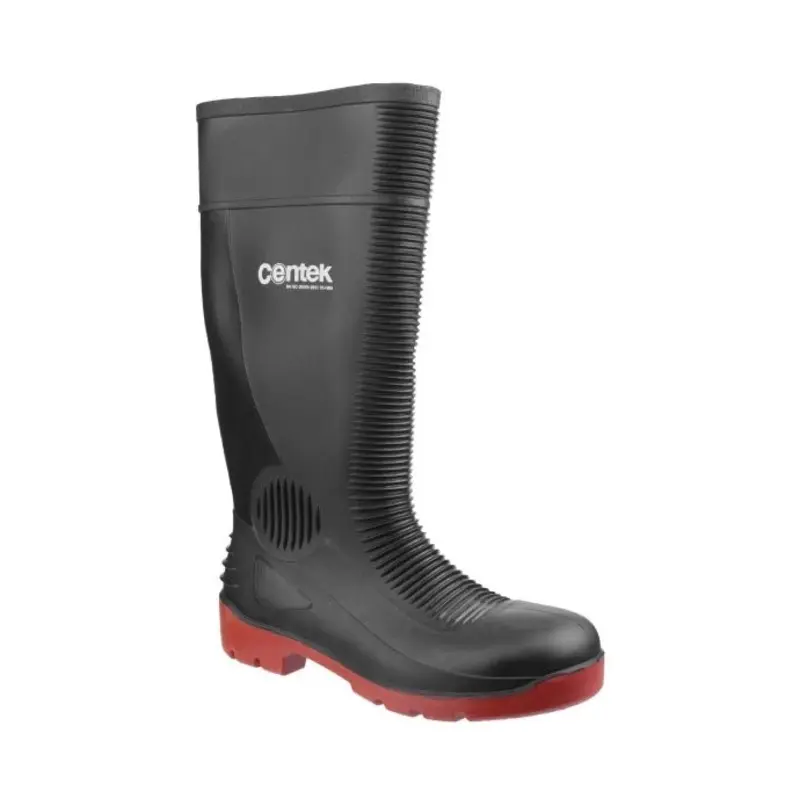 Centek FS338 Compactor Waterproof Safety Wellington  - Colour: Black