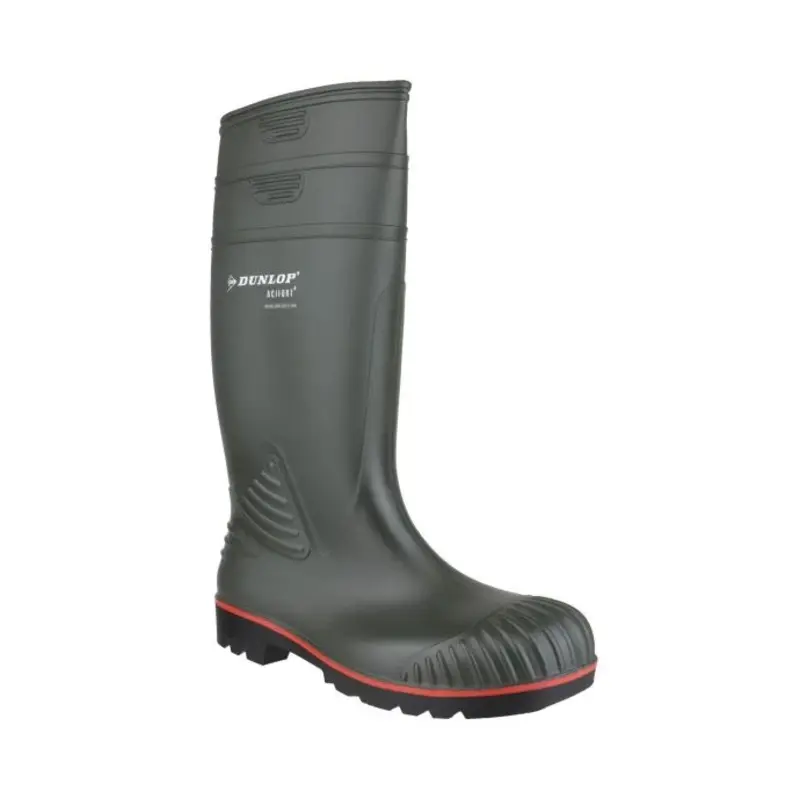 Dunlop Acifort Heavy Duty Full Safety Wellington  - Colour: Green