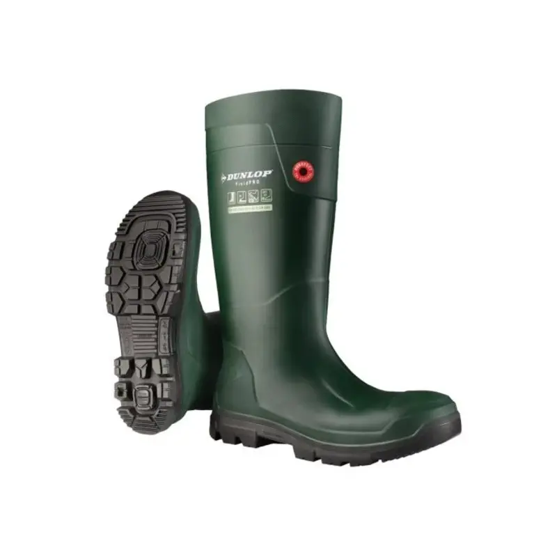 Dunlop FieldPro Full Safety Wellington  - Colour: Green