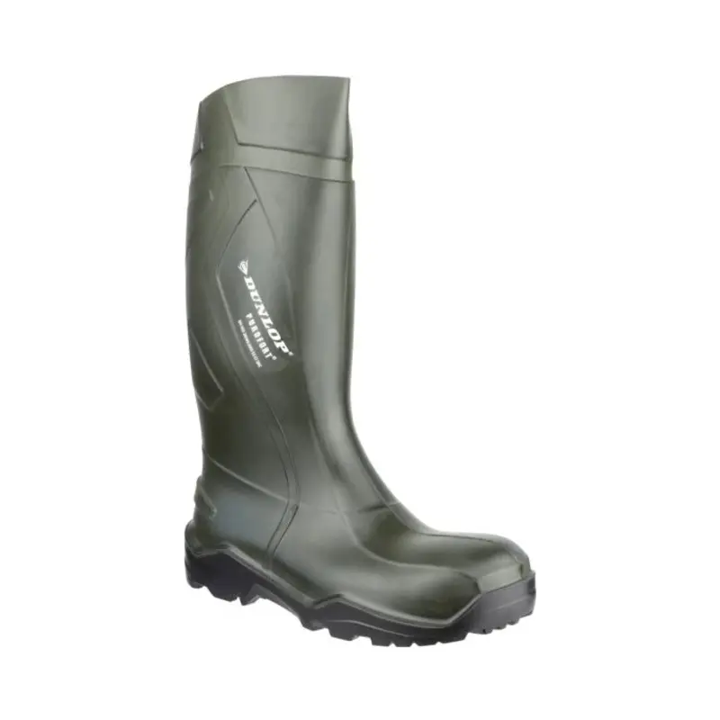 Dunlop Purofort+ Full Safety Wellington  - Colour: Green