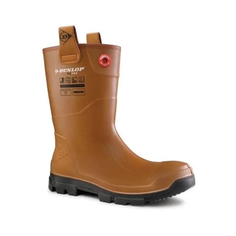 Dunlop Purofort RigPRO Full Safety Wellington  - Colour: Brown/Black