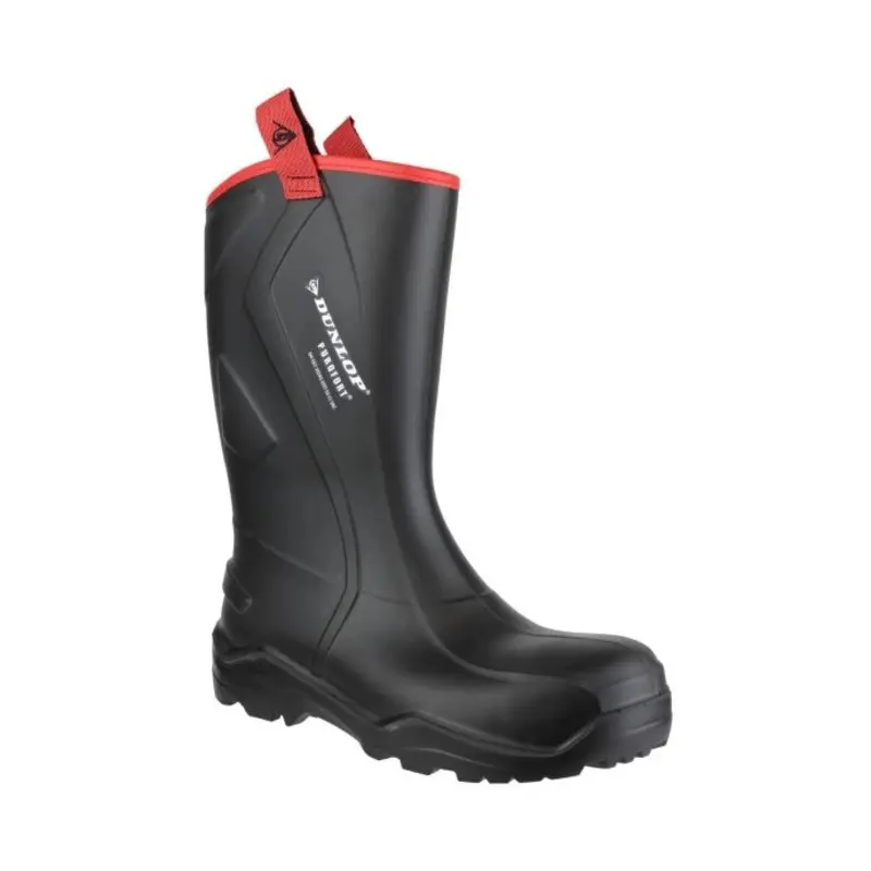 Dunlop Purofort+ Rugged Full Safety Wellingtons  - Colour: Black
