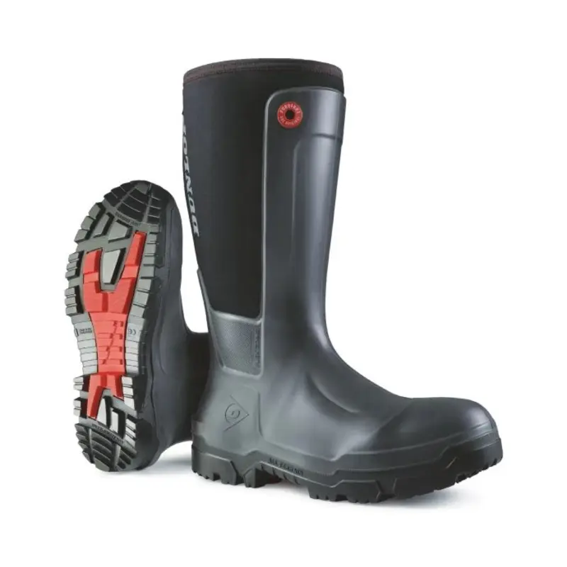 Dunlop Snugboot Workpro Full Safety Wellington  - Colour: Black