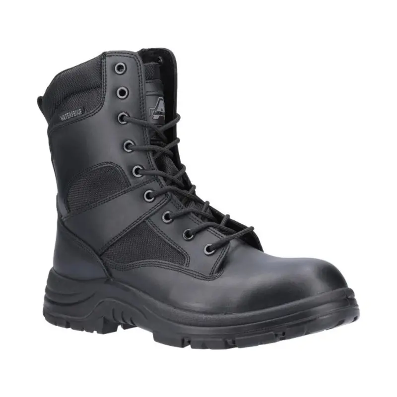 Amblers Combat Hi-Leg Waterproof Metal Free Boot  - Colour: Black