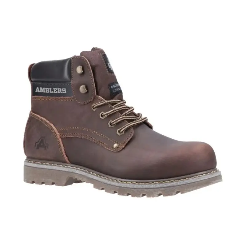 Amblers Dorking Casual Boot  - Colour: Brown Crazy Horse