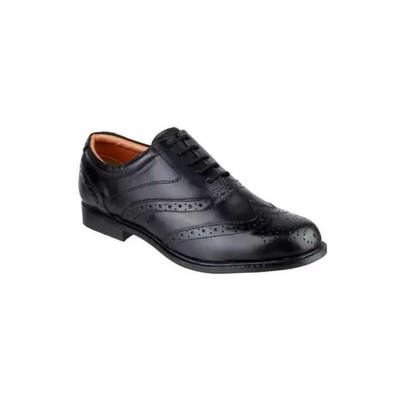 Amblers Liverpool Oxford Brogue  - Colour: Black