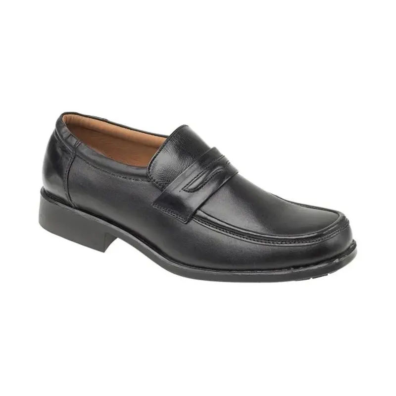 Amblers Manchester Leather Loafer  - Colour: Black