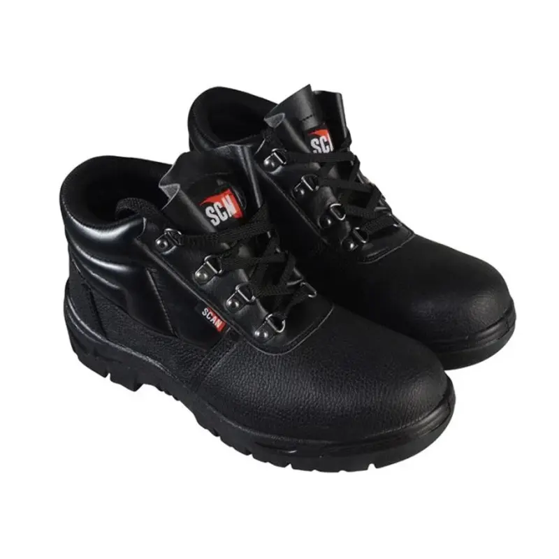 Scan 4 D-Ring Chukka Safety Boots Black - Colour: Black