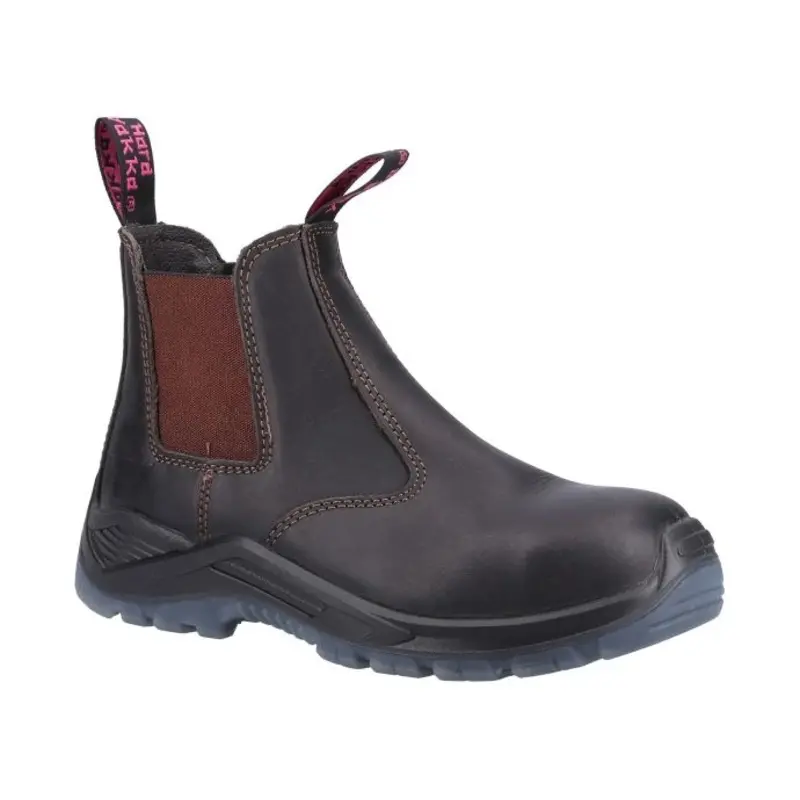 Hard Yakka Banjo Elastic Gusset Safety Boot  - Colour: Brown
