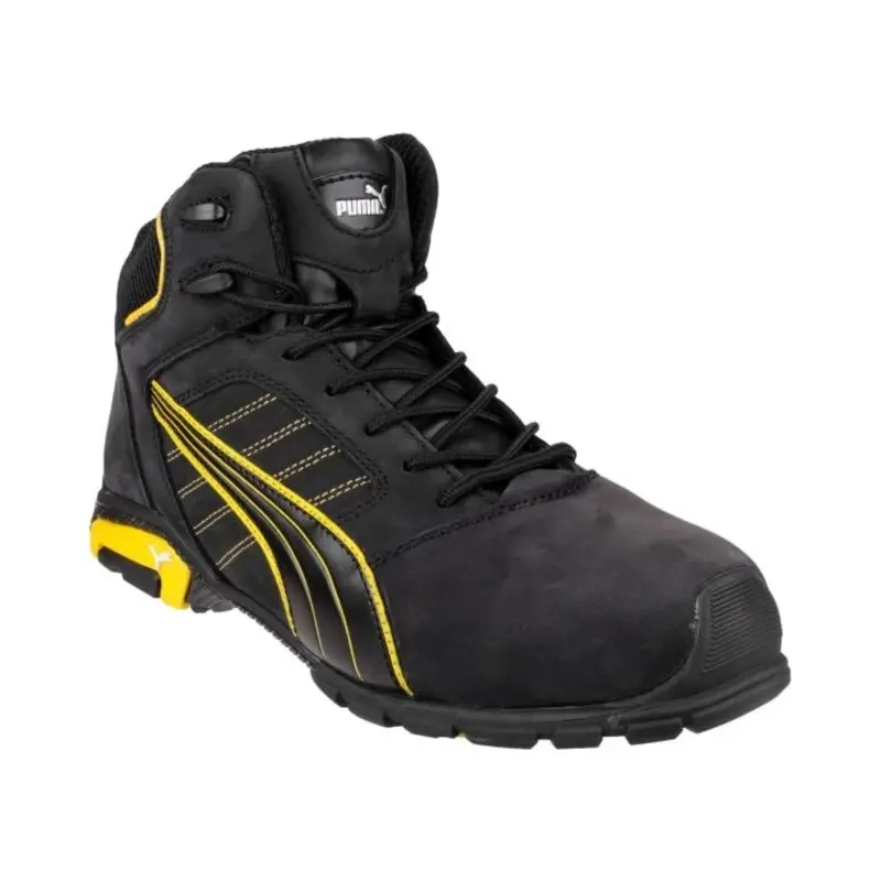 Puma Amsterdam Mid Safety Boot  - Colour: Black